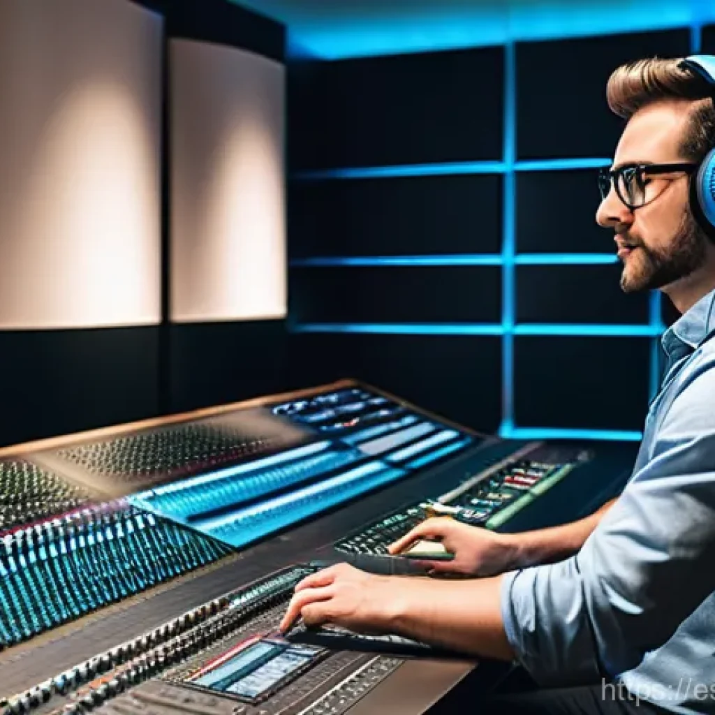 공간음향 디자인 프로젝트 관리 팁 - **Collaborative Spatial Audio Production Studio:**
A group of four diverse professionals, includ...
